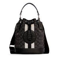 ราคา Coach C4102 Dempsey Drawstring Bucket Bag In Signature Jacquard With Stripe And Patch กระเป๋าสะพายข้าง