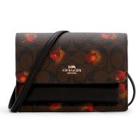 ราคา Coach C6040 Foldover Belt Bag In Signature Canvas With Pop Floral Print กระเป๋าสะพายข้าง