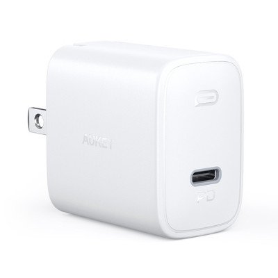 Aukey หัวปลั๊กชาร์จเร็ว Swift Power Delivery Adapter For iPhone 12 PD 20W รุ่น PA-F1S