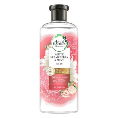 Herbal Essences White Strawberry & Sweet Mint Shampoo 400ml (เฮอร์บัล เอสเซนส์ แชมพู สูตรไวท์ สตรอว์เบอร์รี่ แอนด์ สวีทมินท์ 400 มล.)