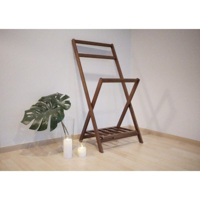 Pisola ราวตากผ้าบันได ไม้ยางพารา 60x5x160 ซม.
