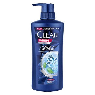 เคลียร์ เมน แอนตี้แดนดรัฟ แชมพู คูล สปอร์ต เมนทอล 630 มล. (Clear Men Shampoo Anti-Dandruff Cool Sport Menthol 630ml)