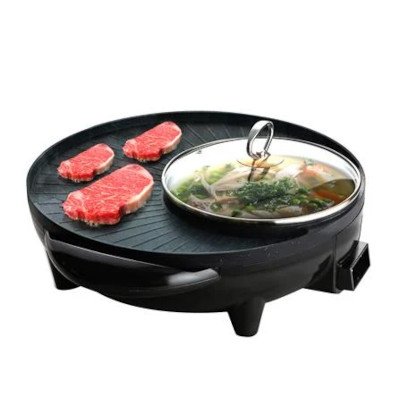 Lock&Lock เตาปิ้งย่างไฟฟ้าพร้อมหม้อชาบู รุ่น EJP511