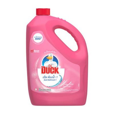 เป็ด ห้องน้ำ 1 น้ำยาทำความสะอาดห้องน้ำ กลิ่นพิ้งค์ สมูท 3500 มล. (Duck Bathroom Cleaner 1 Pink Smooth 3500ml)