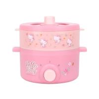 Kashiwa x Hello Kitty หม้อสุกี้อเนกประสงค์พร้อมซึ้งนึ่ง ลายฮัลโหลคิตตี้ 1.5 ลิตร รุ่น KW-109