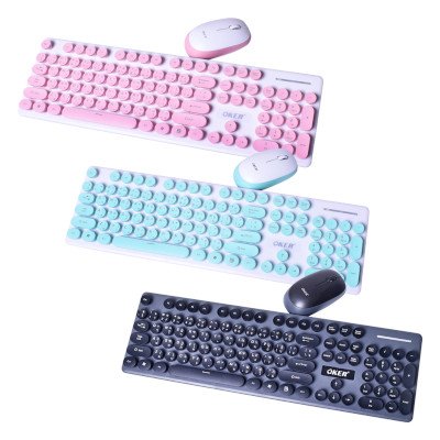 Oker Wireless Keyboard Mouse Combo Set เมาส์และคีย์บอร์ดไร้สาย รุ่น K520