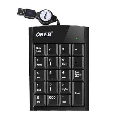 Oker Super Slim Mini Keypad คีย์บอร์ดตัวเลข รุ่น KP-2017