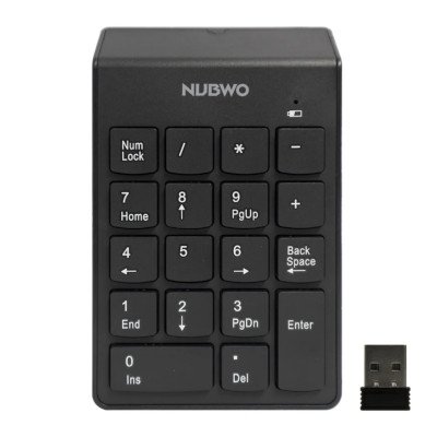 Nubwo Wireless Numeric Keypad คีย์บอร์ดตัวเลขไร้สาย รุ่น NKB-105