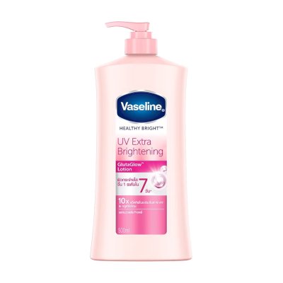 Vaseline Healthy Bright UV Extra Brightening Gluta Glow Lotion 500ml (วาสลีน เฮลธี ไบรท์ ยูวี เอ็กซ์ตร้า ไบรท์เทนนิ่ง กลูต้า โกลว์ โลชั่น 500 มล.)