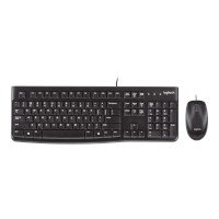ราคา Logitech USB Keyboard and Mouse Combo คีย์บอร์ดและเมาส์ รุ่น MK120