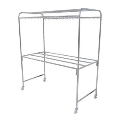 PLIM ราวตากผ้าสเตนเลสมีล้อล็อกได้ 8 เส้น 156 ซม.