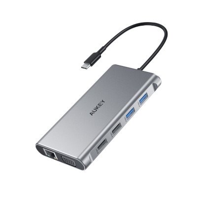 Aukey 10 in 1 USB C Hub with 4K HDMI & VGA รุ่น CB-C89