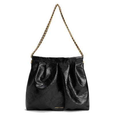 Charles & Keith Duo Double Chain Hobo Bag กระเป๋าสะพายไหล่