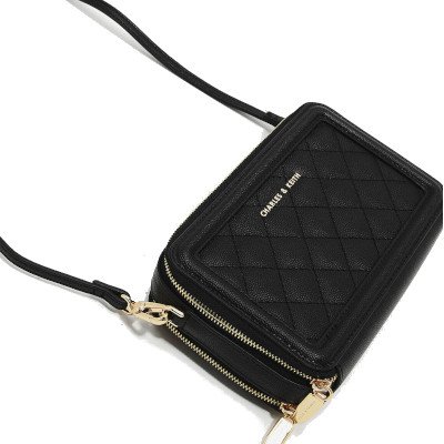 Charles & Keith Quilted Boxy Long Wallet กระเป๋าสตางค์