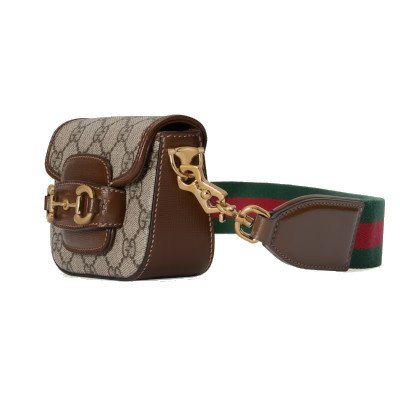 Gucci GG Supreme Horsebit 1955 Strap Wallet กระเป๋าสตางค์คาดอก (‎699760 HUHHG 8565)