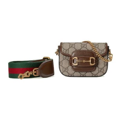 Gucci GG Supreme Horsebit 1955 Strap Wallet กระเป๋าสตางค์คาดอก (‎699760 HUHHG 8565)