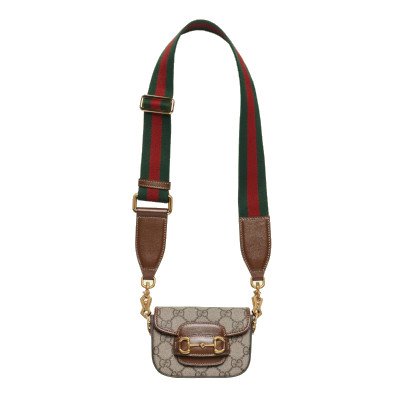 Gucci GG Supreme Horsebit 1955 Strap Wallet กระเป๋าสตางค์คาดอก (‎699760 HUHHG 8565)