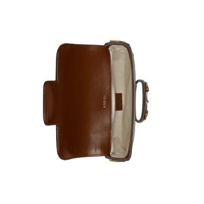 Gucci GG Supreme Horsebit 1955 Mini Bag กระเป๋าสะพายไหล่ (658574 HUHHG 8565)