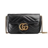 ราคา Gucci GG Marmont Matelasse Leather Super Mini Bag กระเป๋าสะพายไหล่ (476433 DTDCT 1000)