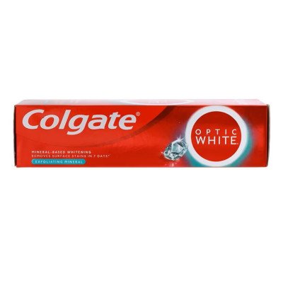 Colgate Optic White Exfoliating Mineral 100g (คอลเกต อ๊อพติค ไวท์ เอ็กซ์โฟลิเอตติ้ง มิเนรัล 100 กรัม)