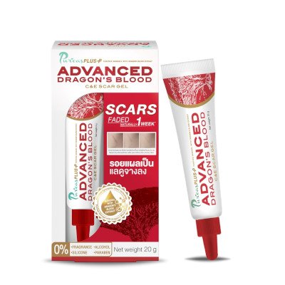 Puricas Plus Advanced Dragon's Blood C&E Scar Gel 20g (เพียวริก้าส์ พลัส แอดวานส์ ดราก้อน บลัด ซี แอนด์ อี สการ์เจล 20 กรัม)