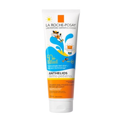 La Roche Posay Anthelios Dermo-Pediatrics Wet Skin Gel Lotion SPF50+ PA++++ 250ml (ลาโรส แอนเทลิโอส เดอร์โม พีเดรียตริก เวทสกิน เจล โลชั่น 250 มล.)