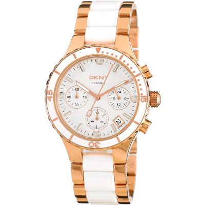 นาฬิกาข้อมือ DKNY Rose Gold Ceramic Bracelet Watch รุ่น NY8504