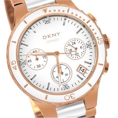 นาฬิกาข้อมือ DKNY Rose Gold Ceramic Bracelet Watch รุ่น NY8504
