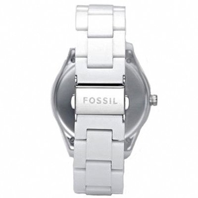 นาฬิกาข้อมือ Fossil รุ่น Women ES2540 White Resin Bracelet White Analog Dial Multifunction