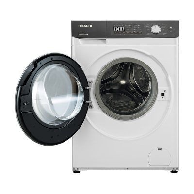 Hitachi เครื่องซักอบผ้าฝาหน้า ซัก 8 กก. อบ 5 กก. รุ่น BD-D802HVOW