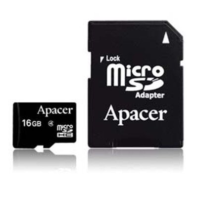 Apacer Micro SDHC Class4 16GB with Adapter