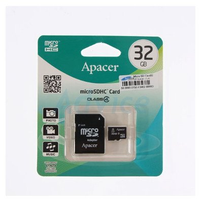 Apacer Micro SDHC Class4 32GB with Adapter