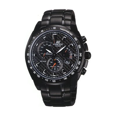 Casio Edifice Chronograph Tachymeter Black IP EF-521BK-1AVDF