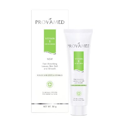 โปรวาเมด วิตามินอี ครีมเซรั่มบำรุงผิวสูตรเข้มข้น 50 กรัม(Provamed Vitamin E Cream Serum 50g)