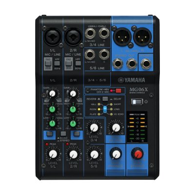 Yamaha 6-Input Compact Stereo Mixer With Effects มิกเซอร์ รุ่น MG06X