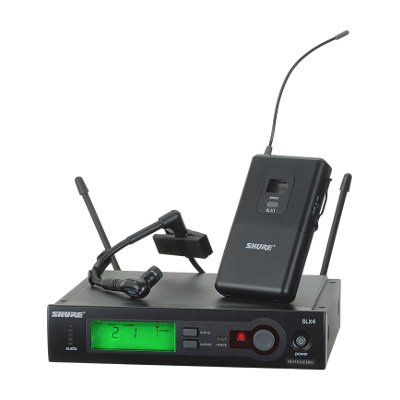 Shure ไมโครโฟนไร้สายแบบหนีบ รุ่น SLX14E-R13/WL185TQG