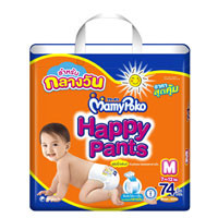 ราคา Mamy Poko Happy Pants ขนาด M - 74 ชิ้น