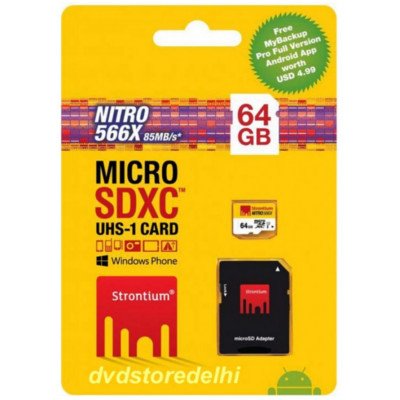 Strontium Micro Nitro UHS-1 SD card CLASS 10 64GB 566X Speed