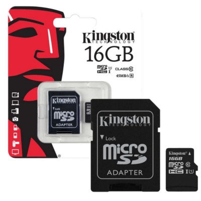 Kingston Micro SD SDHC Card 16 GB