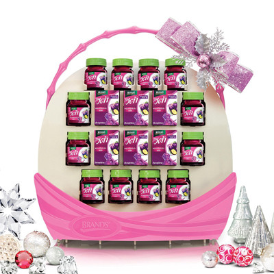 Hamper V1 กระเช้าแบรนด์ Glamorous Hamper จำนวน 1 กระเช้า (แบรนด์วีต้าพรุนสกัดเข้มข้น พลัส 42 ซีซี 12ขวด)