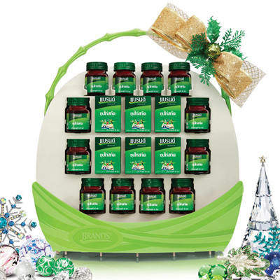 Hamper C กระเช้าแบรนด์ Smart Hamper จำนวน 1 กระเช้า (ซุปไก่สกัดสูตรต้นตำหรับ 42 ซีซี 12ขวด)
