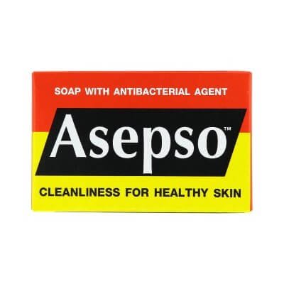 อาเซปโซ สบู่ผสมสารยับยั้งเชื้อแบคทีเรีย 1 ก้อน (Asepso Soap With Antibacterial 1 pc.)