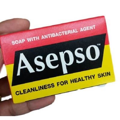 อาเซปโซ สบู่ผสมสารยับยั้งเชื้อแบคทีเรีย 1 ก้อน (Asepso Soap With Antibacterial 1 pc.)