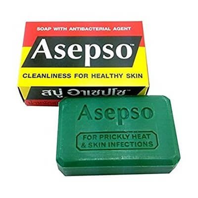 อาเซปโซ สบู่ผสมสารยับยั้งเชื้อแบคทีเรีย 1 ก้อน (Asepso Soap With Antibacterial 1 pc.)