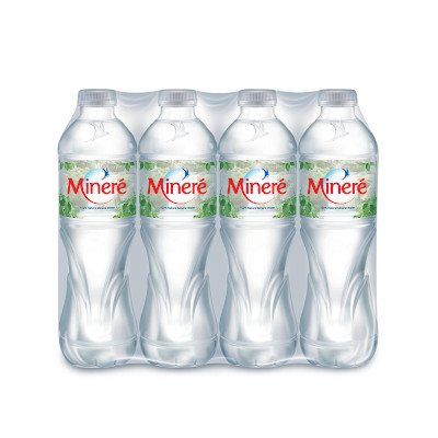 มิเนเร่ น้ำแร่ธรรมชาติจากแหล่งโพธิ์สามต้น 100% 0.6 ลิตร x 12 ขวด (Mineré 100% Mineral Water 0.6L x 12pcs)