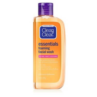 คลีน แอนด์ เคลียร์ เอสเซนเชียล โฟมมิ่ง เฟเชียล วอช สบู่เหลว ล้างหน้า 100มล. (Clean & Clear Essentials Foaming Facial Wash 100ml)