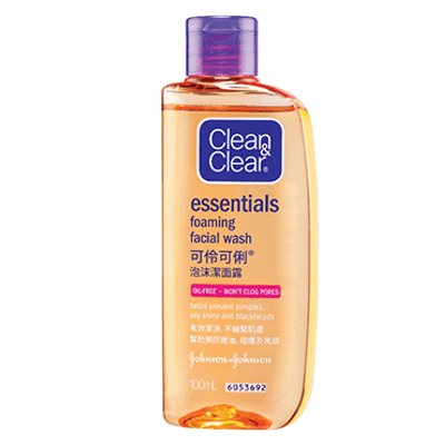 คลีน แอนด์ เคลียร์ เอสเซนเชียล โฟมมิ่ง เฟเชียล วอช สบู่เหลว ล้างหน้า 100มล. (Clean & Clear Essentials Foaming Facial Wash 100ml)