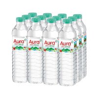 ราคา ออรา น้ำแร่เย็นธรรมชาติแท้ 100% 500มล. x 12 ขวด (Aura 100% Natural Cold Spring Mineral Water 500ml x 12pcs)