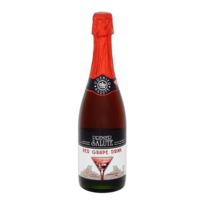 พรีเมียร์ ซาลูท น้ำรสองุ่นแดง 10% อัดก๊าซ 750มล. (Premier Salute Red Grape Carbonated Flavoured Drink 750ml)