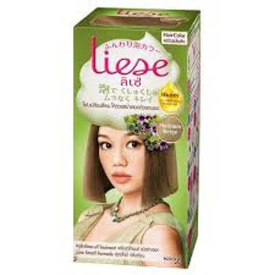 ลิเซ่ โฟมเปลี่ยนสีผม สีเบจประกายเงิน (Liese Color Platinum Beige Bubble Hair Color)